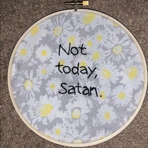 Handmade embroidery not today!